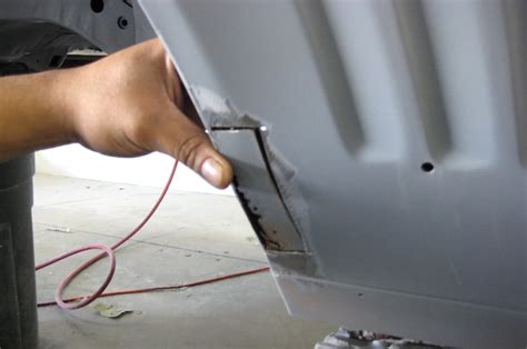 sheet metal machinery repair|repairing rusted out sheet metal.